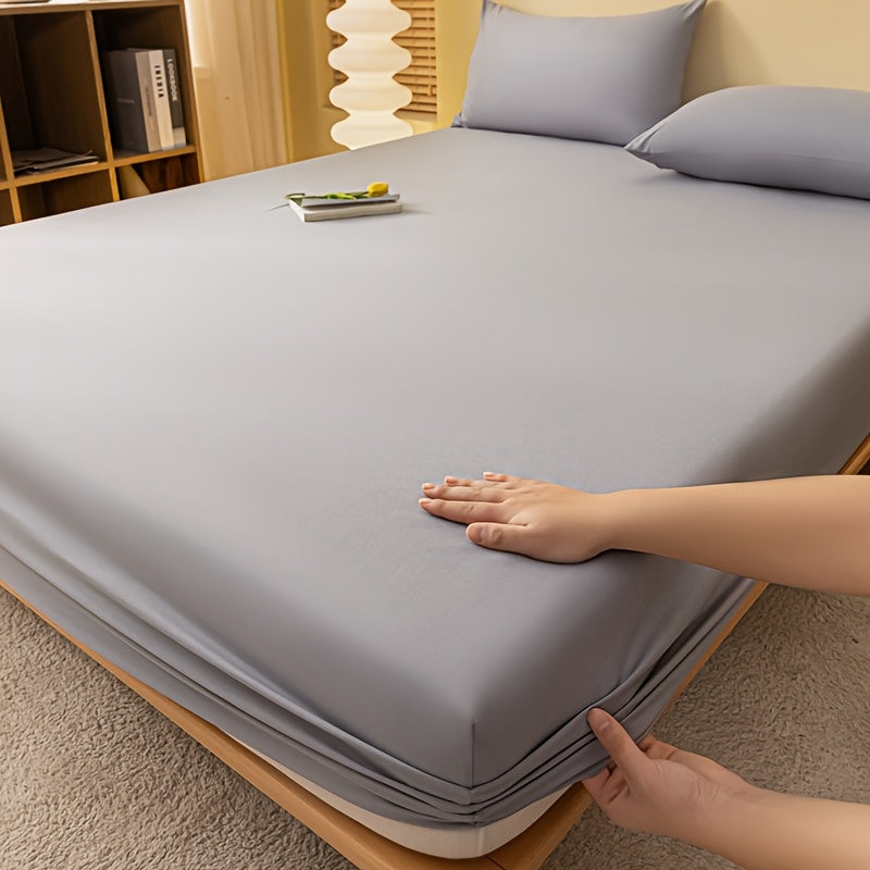 Breathable Waterproof Mattress Protector Fitted Sheet Dustproof Stainproof Washable
