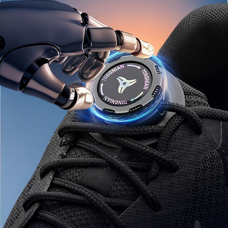 Unisex Nylon Auto-Tightening Lace-Up Shoe Laces for Running and Sports