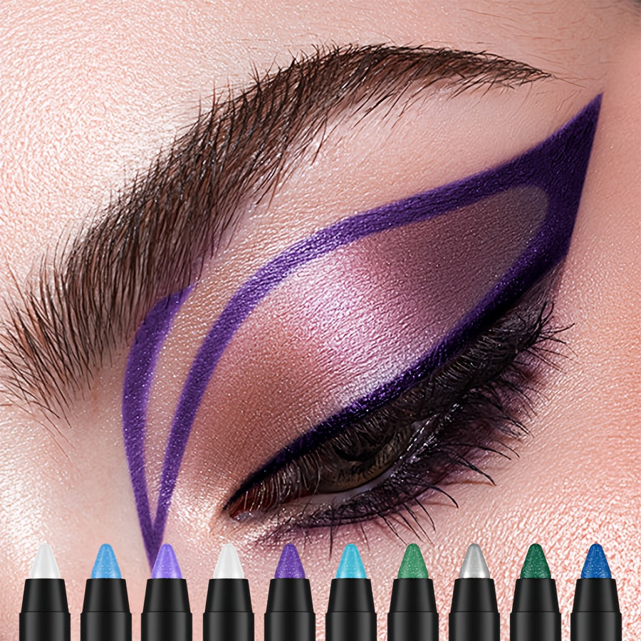 Женский водостойкий жидкий подводка для глаз с эффектом блеска