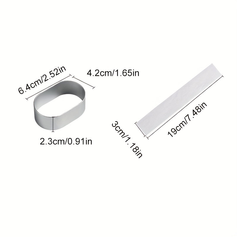 Set of 10 Oval Cheese Ramekins with Lids, Durable Aluminum Molds for Souffle and Dip