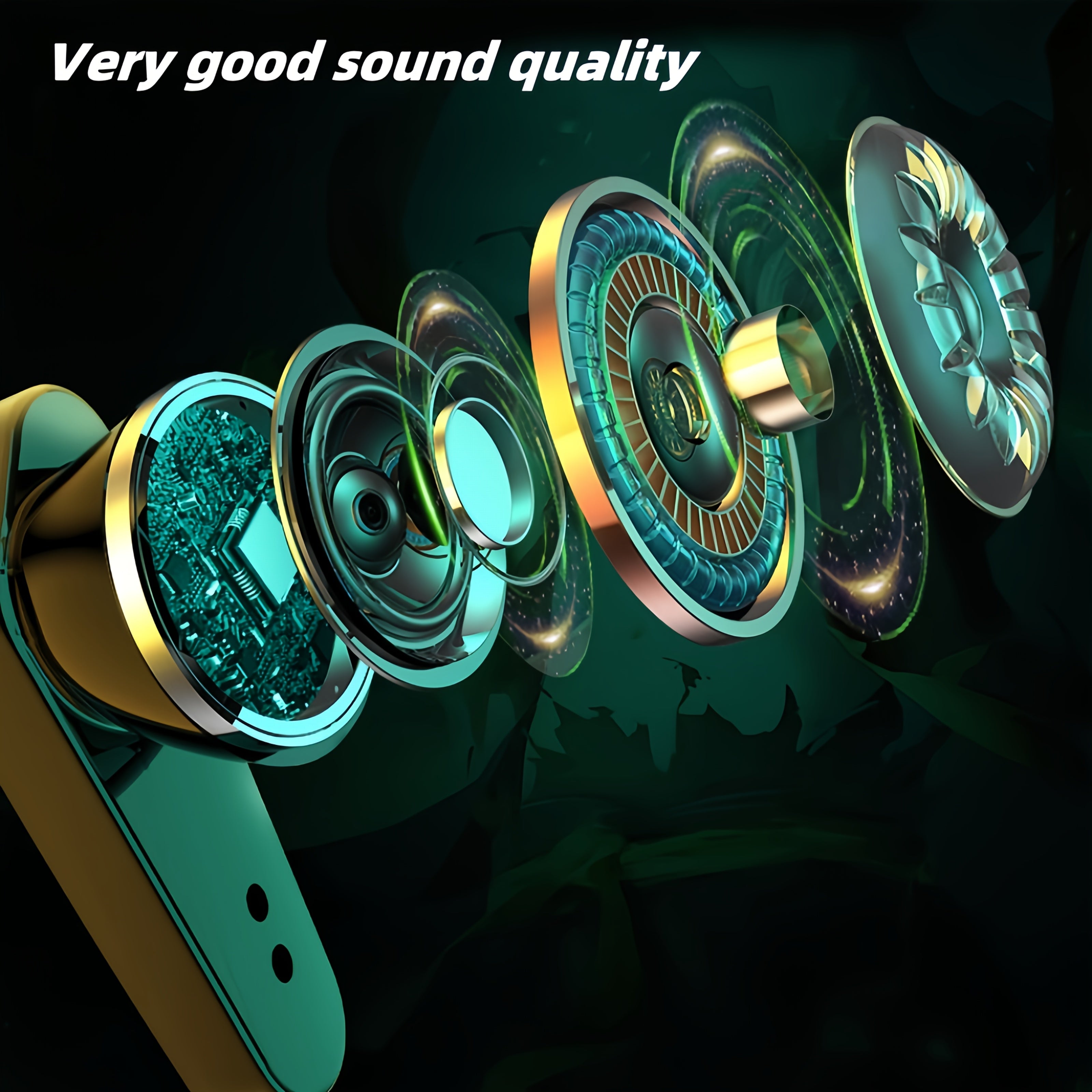 Wireless Earbuds with Touch Controls Wireless Charging Case Microphone for Gaming and Videos