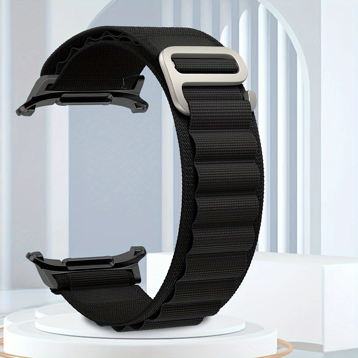 Nylon Sport Watch Band for Samsung Galaxy Watch Ultra 47mm Waterproof Breathable Adjustable