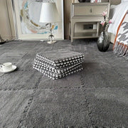 Juego de 10 baldosas de moqueta entrelazadas, alfombrillas de puzzle lavables, 29,97 cm