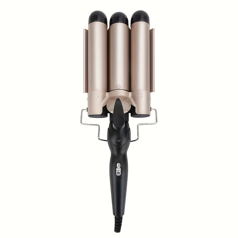 Plancha de cerámica para rizos de 22mm, peinadora de cabello ondulado, 70W, 220V, enchufe europeo