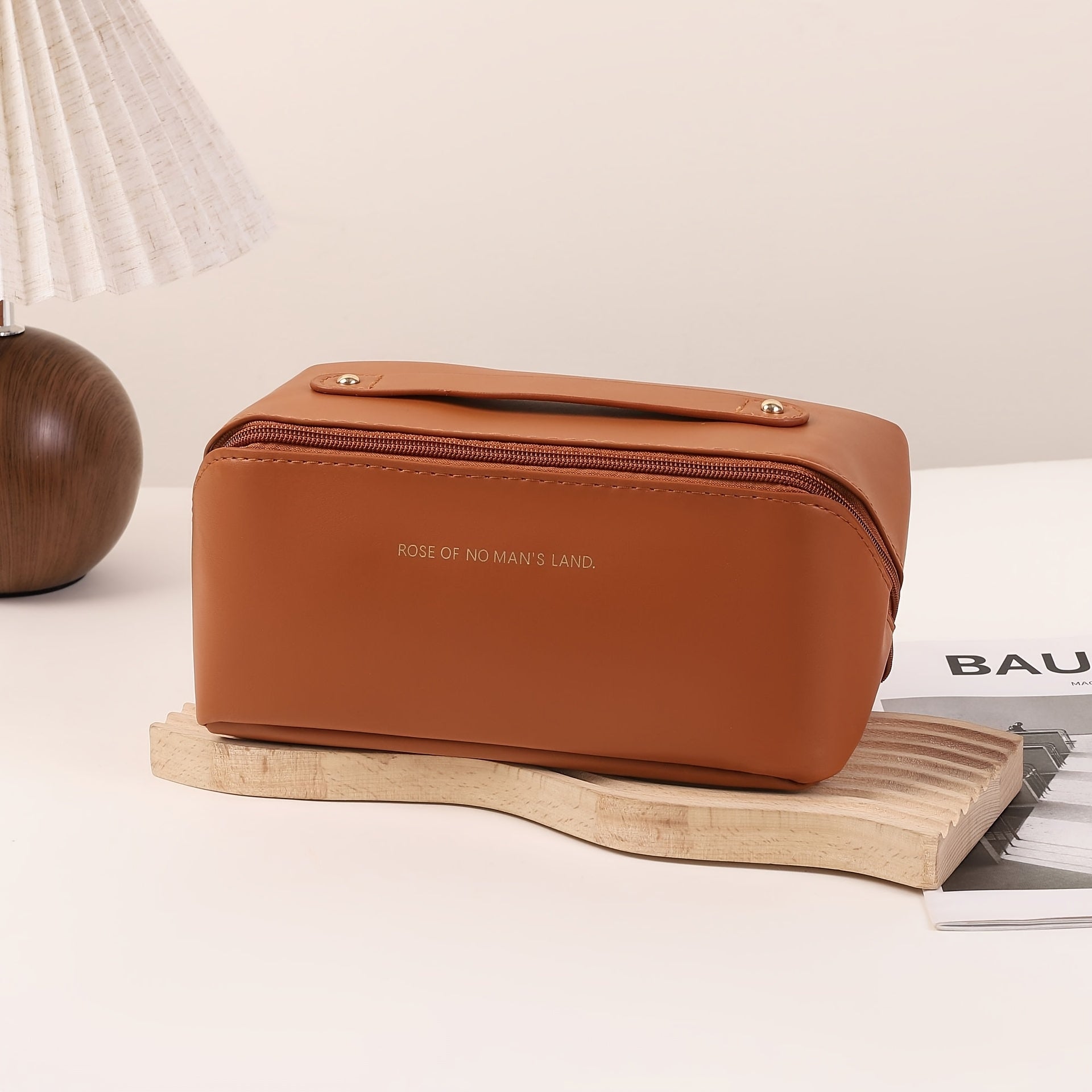 Unisex Black PU Cloud Makeup Bag for Travel and Organization