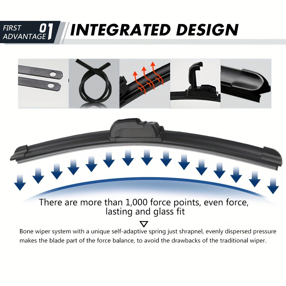 Автомобильная бескаркасная щетка стеклоочистителя типа U J для всех моделей автомобилей, тихая, долговечная