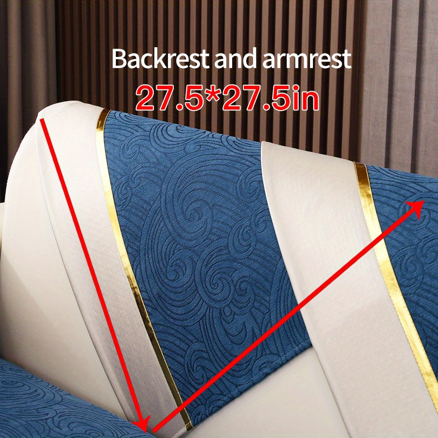 Chenille Cloud Pattern Sofa Cover Full Cover for Four Seasons