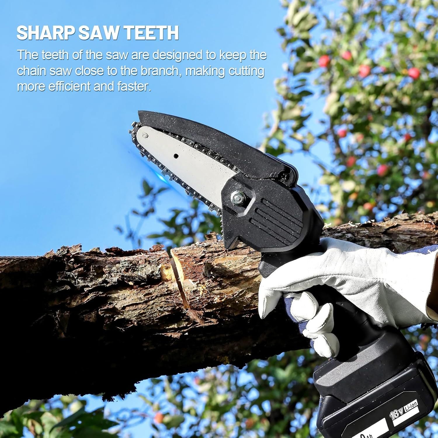 Set of 3 6-Inch Metal Chainsaw Chains for Portable Chainsaw Branch Cutting Gift for Men