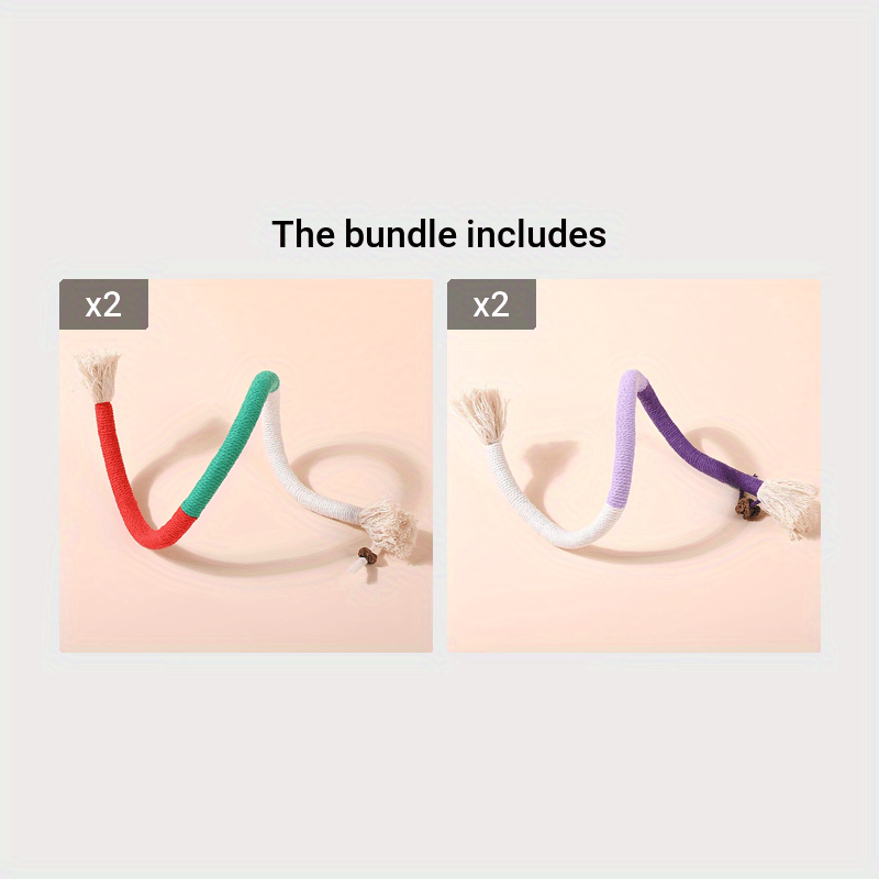 Durable Cat Toy Rope for Indoor Cats Teeth Grinding Oral Cleaning