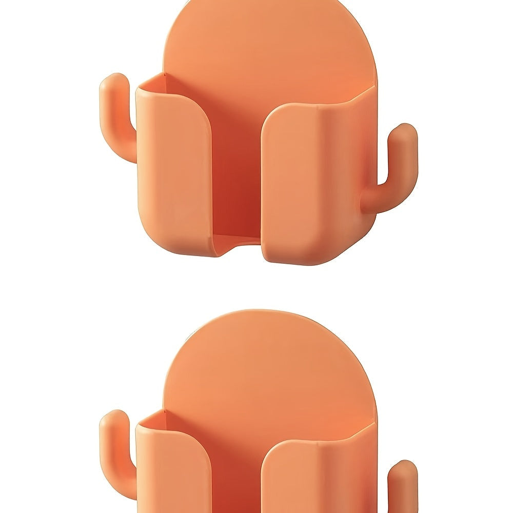 Cactus Wall Mount Phone Holder for TV and Air Conditioner No-Drill Adhesive Charging Bracket