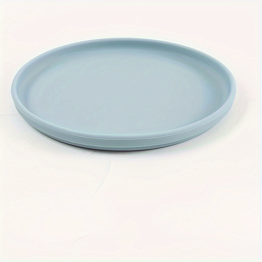 Plato de cena de silicona de 17,78 cm reutilizable apto para microondas plato de uso múltiple