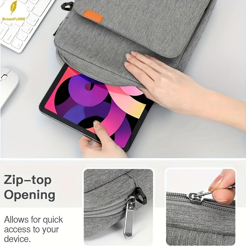 Waterproof Laptop Shoulder Bag for 27.94cm Tablets and 33.02cm Laptops Black Grey Blue Pink