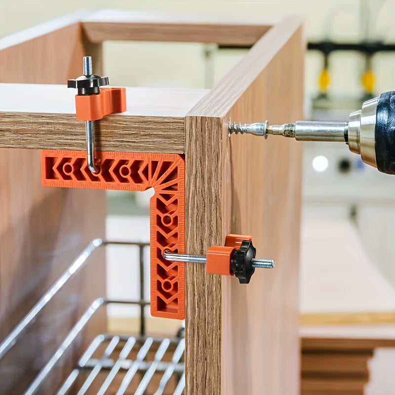 Набор из 16 деревянных угловых зажимов для точного каркасного и коробочного сборки. Включает 8 зажимов, пластиковые угловые зажимы 7,62 см и 10,16 см, а также набор инструментов для столярного угла для точности.