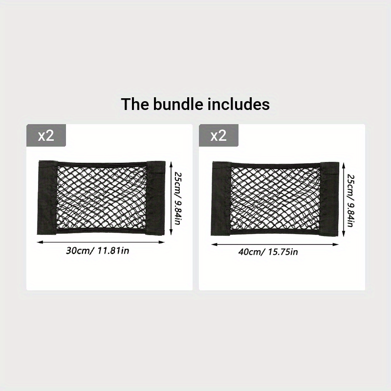 Avtomobil orqa bagaj saqlash tarmog'i tarmoq tarmog'i elastik ip sumkasi ichki tashkilotchi