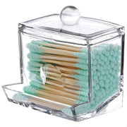 Acrylic Storage Jar for Cotton Pads Stylish Organizer Clear Container
