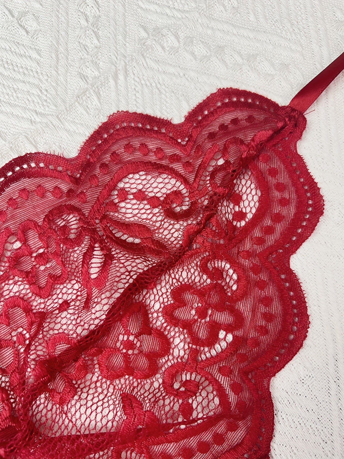 Кружевной сетчатый тедди для женщин с глубоким V, открытым промежностью, боди-халтер, сексуальное белье