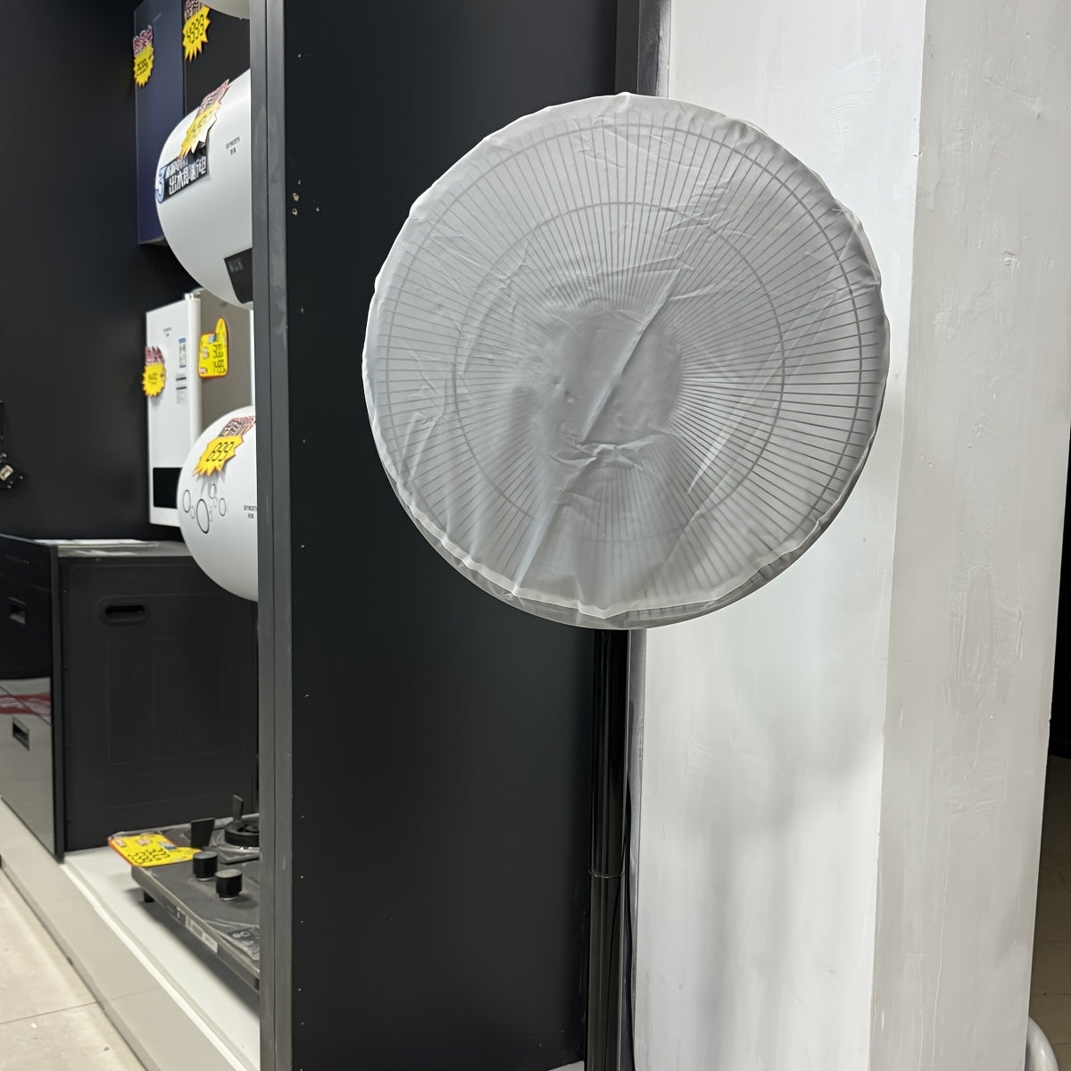 1 dona Zamonaviy Umumiy Nylon Yumshoq Holat Fan Tozalash Qopqog'i Pedestal Fanlar, Pol Qizdirgichlar va Konditsionerlar uchun, Yuviladigan va Qayta ishlatiladigan, Ichki va Tashqi foydalanish uchun