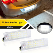 2 Pack Bright White LED Rear License Plate Lights for Cars