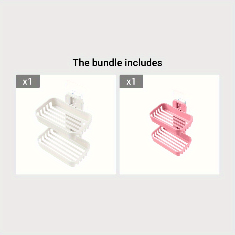 Wall-Mounted Soap Dispenser with Box Drain for Toiletries and Shampoo