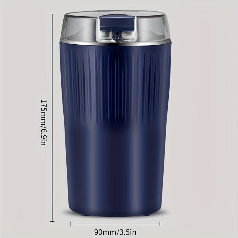 Electric Coffee Bean Grinder 200W Stainless Steel Food Grade Plastic One-Touch Control