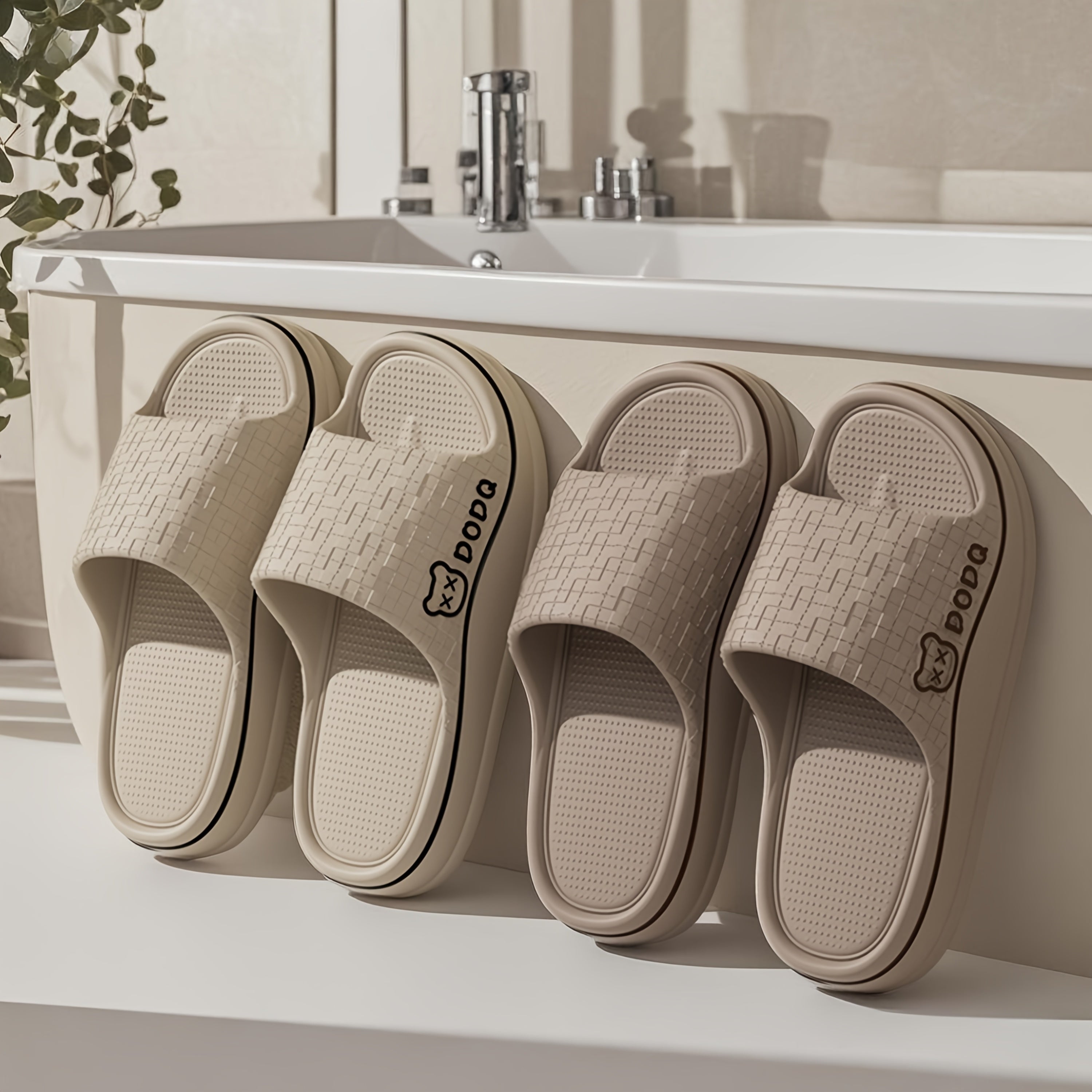 Ayollar uchun EVA slayd sandalki, sirpanmaydigan, nafas oladigan, ichki va tashqi foydalanish uchun tekis poyabzal