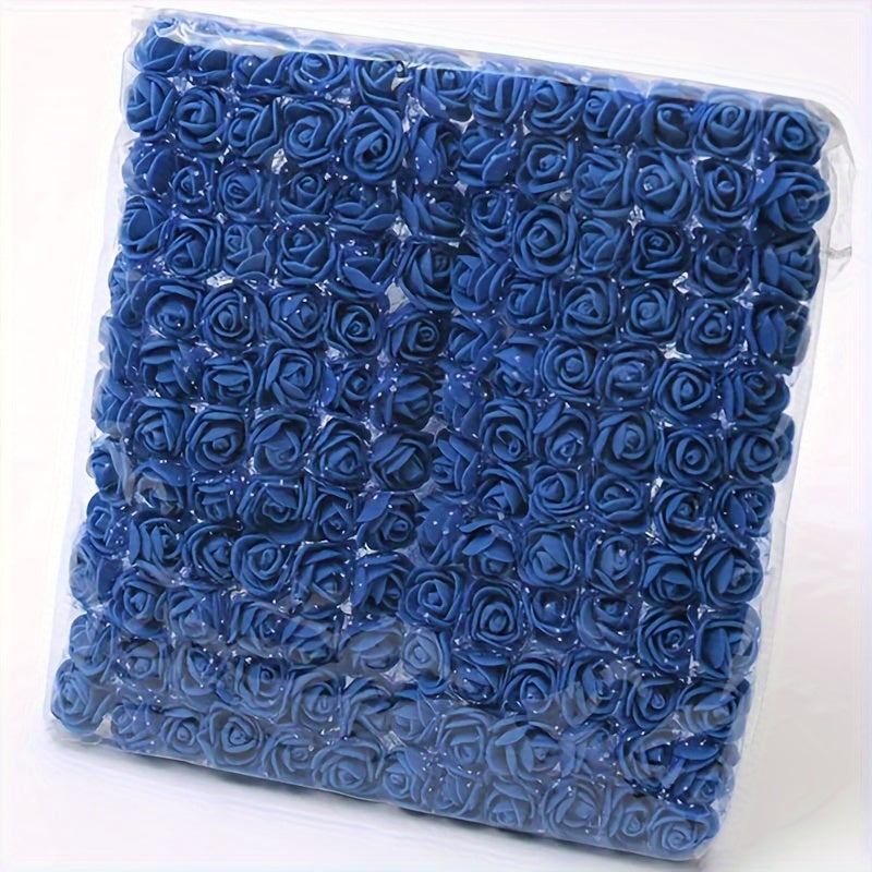 144 Mini Foam Rose sun'iy gullar, to'y bezatish uchun, DIY hunarmandchiligi uchun paket