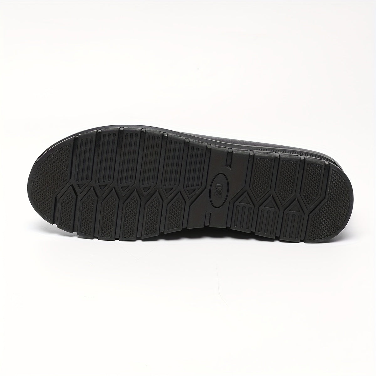 Women's Black Office Flats Non-Slip Round Toe Microfiber Shoes