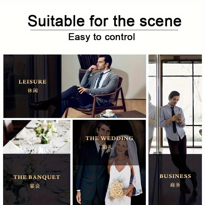 Set of 2 Men's Striped Ties 3.15in Various Colors for Weddings Interviews Work