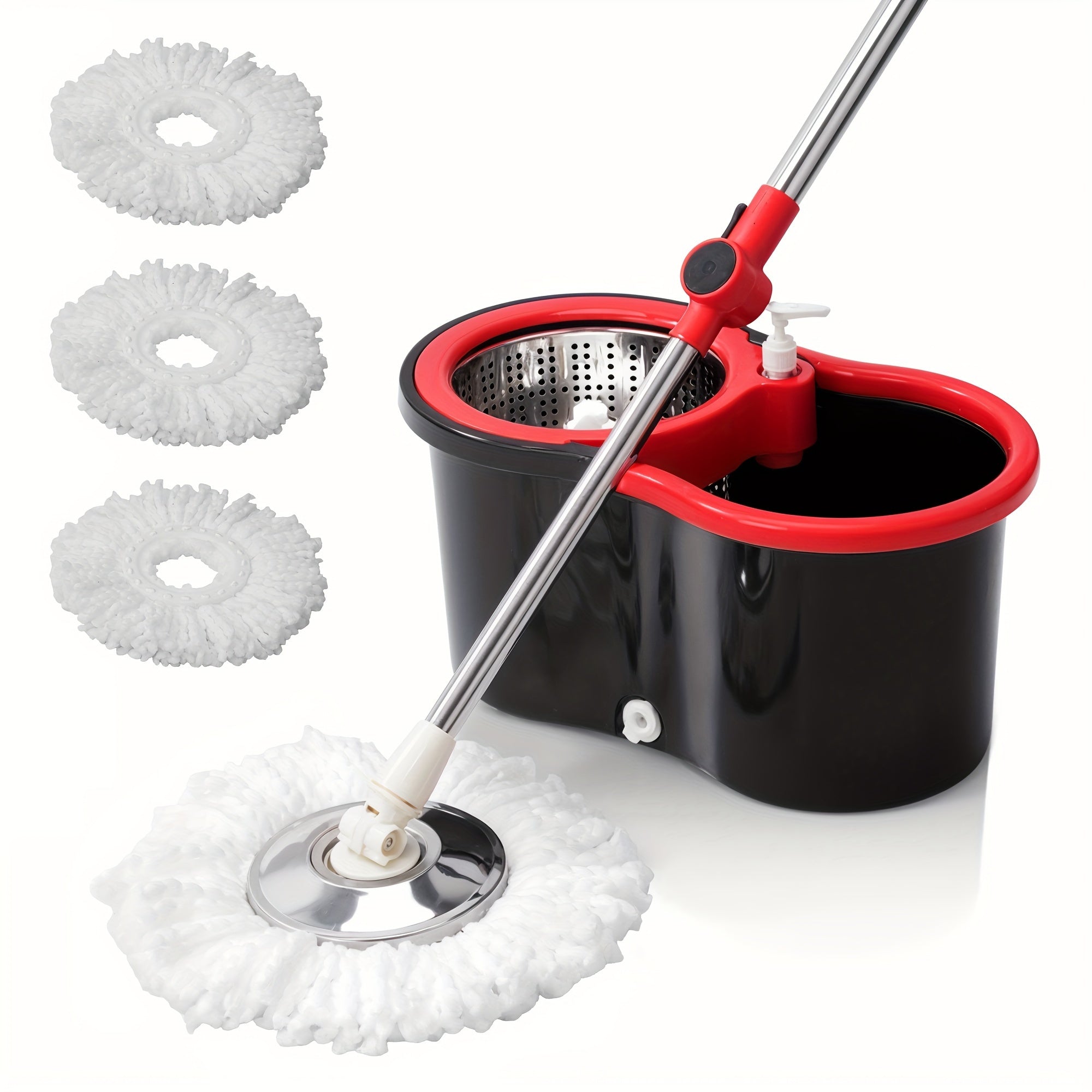 Spin Mop and Bucket Set with 360° Rotating Mop, Ultrafine Fiber Head