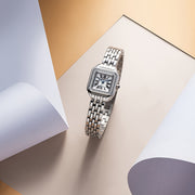 Ladies Watch Small Square Roman Shell Dial Elegant Fashionable Timepiece