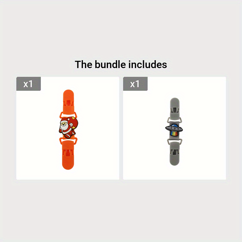 Baby Clothing Accessories Set with Non-slip Shoulder Clip Bib and Hat Clips