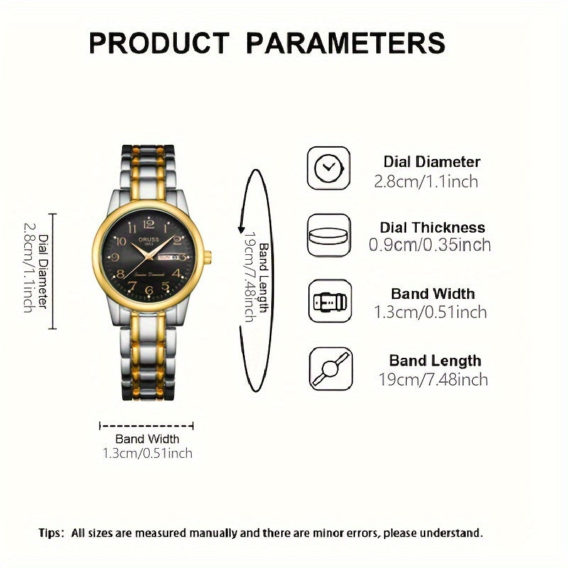 Women's Digital Watch with Double Calendar and Fashionable Design