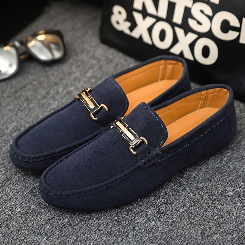 Men's Casual Canvas Loafer Shoes Slip-On Rubber Sole for Party and Streetwear