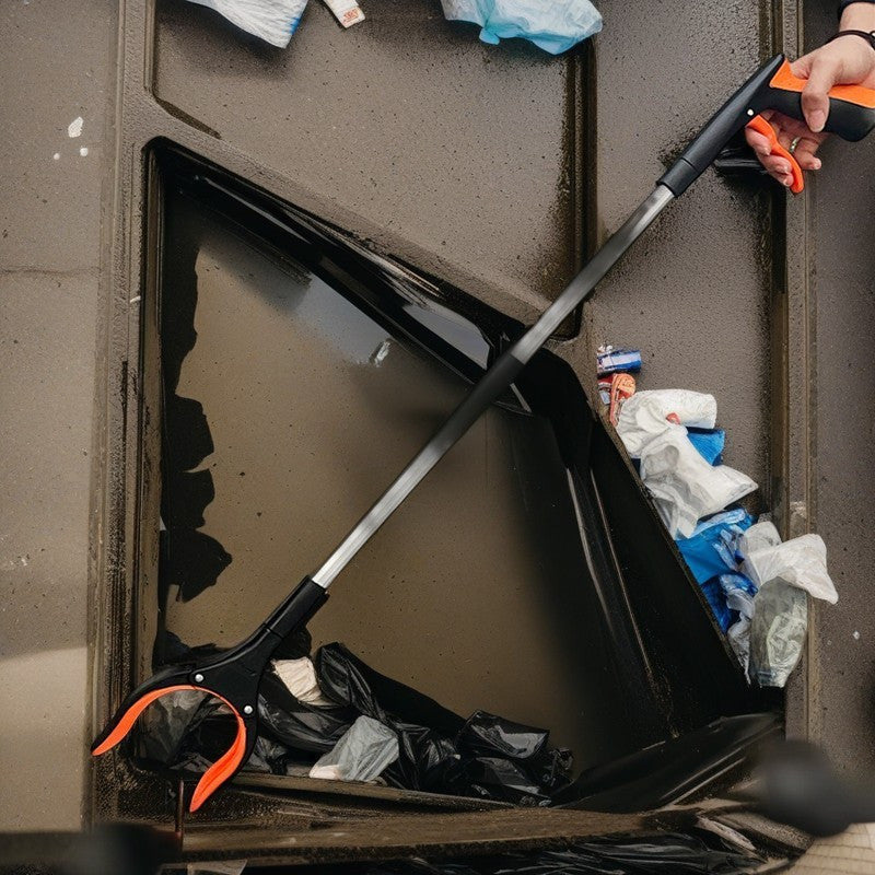 Atrof-muhitga do'st chiqindi qisqichi, haroratni boshqaradi, kengaytirilgan alyuminiy qotishmasidan tayyorlangan va issiqlikni tartibga solish imkoniyatiga ega. Optimal sanitariya uchun uzun tutqich va sozlanadigan haroratga ega.