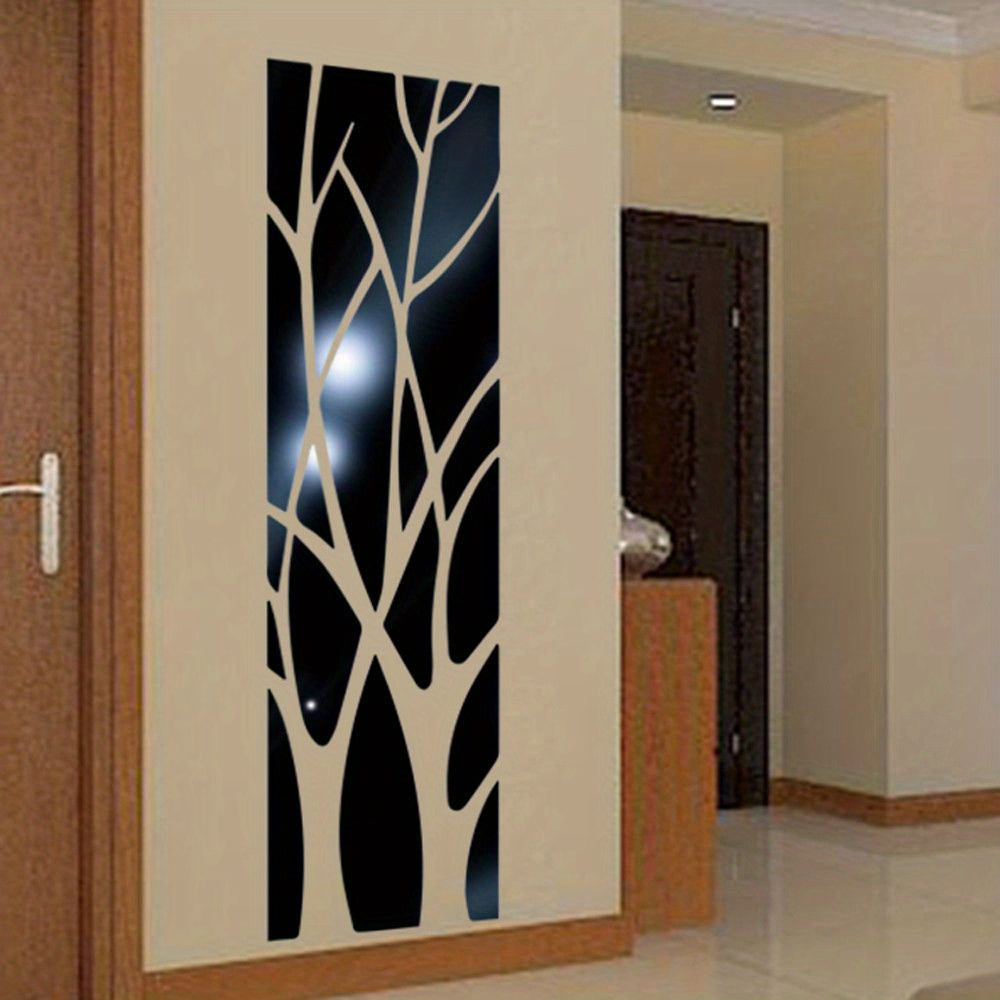 3D Mirror Branch Wall Sticker for Home Decor in Living Room or Dining Room