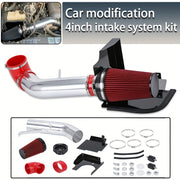 Universal Car 4-Inch Air Intake System Kit with Winter Mushroom Filter