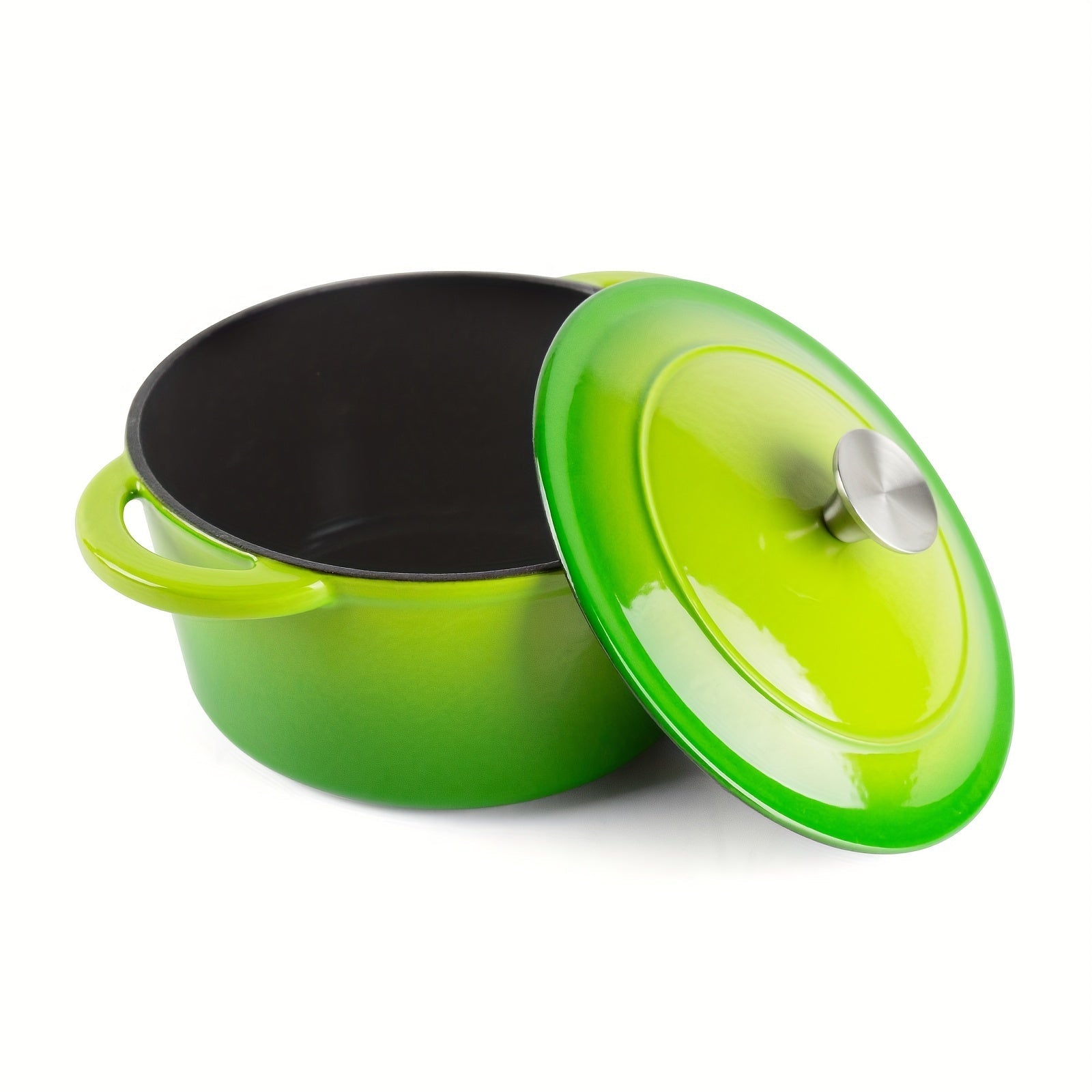 Enameled Cast Iron Dutch Oven 2.6QT with Lid for Home and Restaurant Use