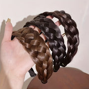Fluffy Headband Hair Accessory with Braid Twist and 4cm Width for Women