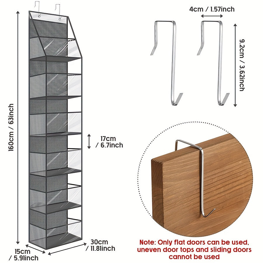 Polyester Hanging Storage Bag for Toys Snacks Diapers Over-the-Door Organizer