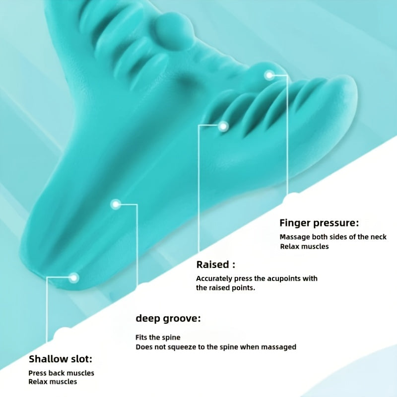 Массажер для шеи с 15 точками массажа, в форме буквы C, легкий EVA