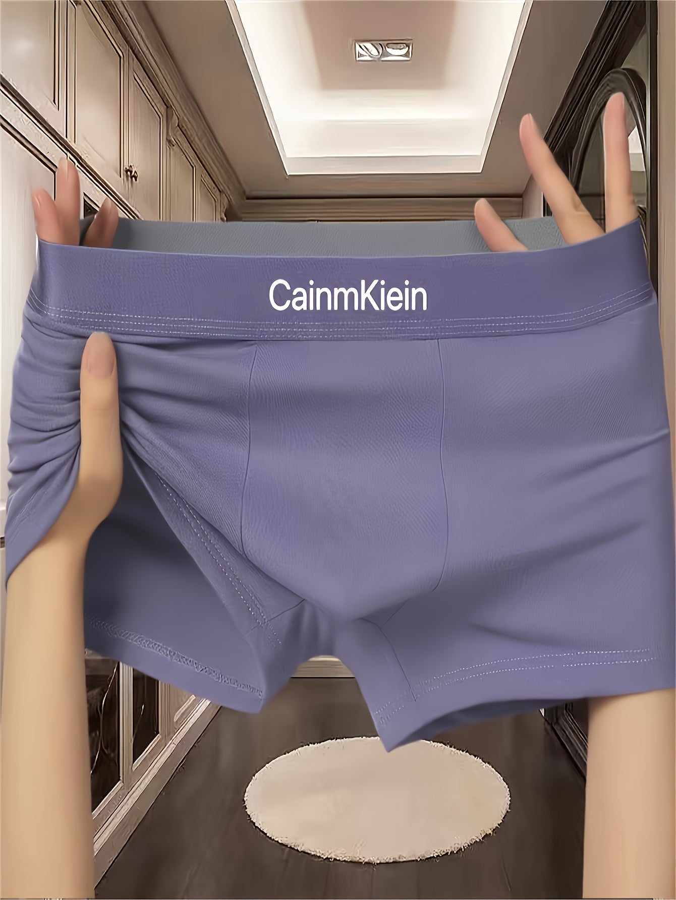 Men's Low-Rise Boxer Briefs Set of 6 Breathable Quick-Drying Polyester Spandex Underwear