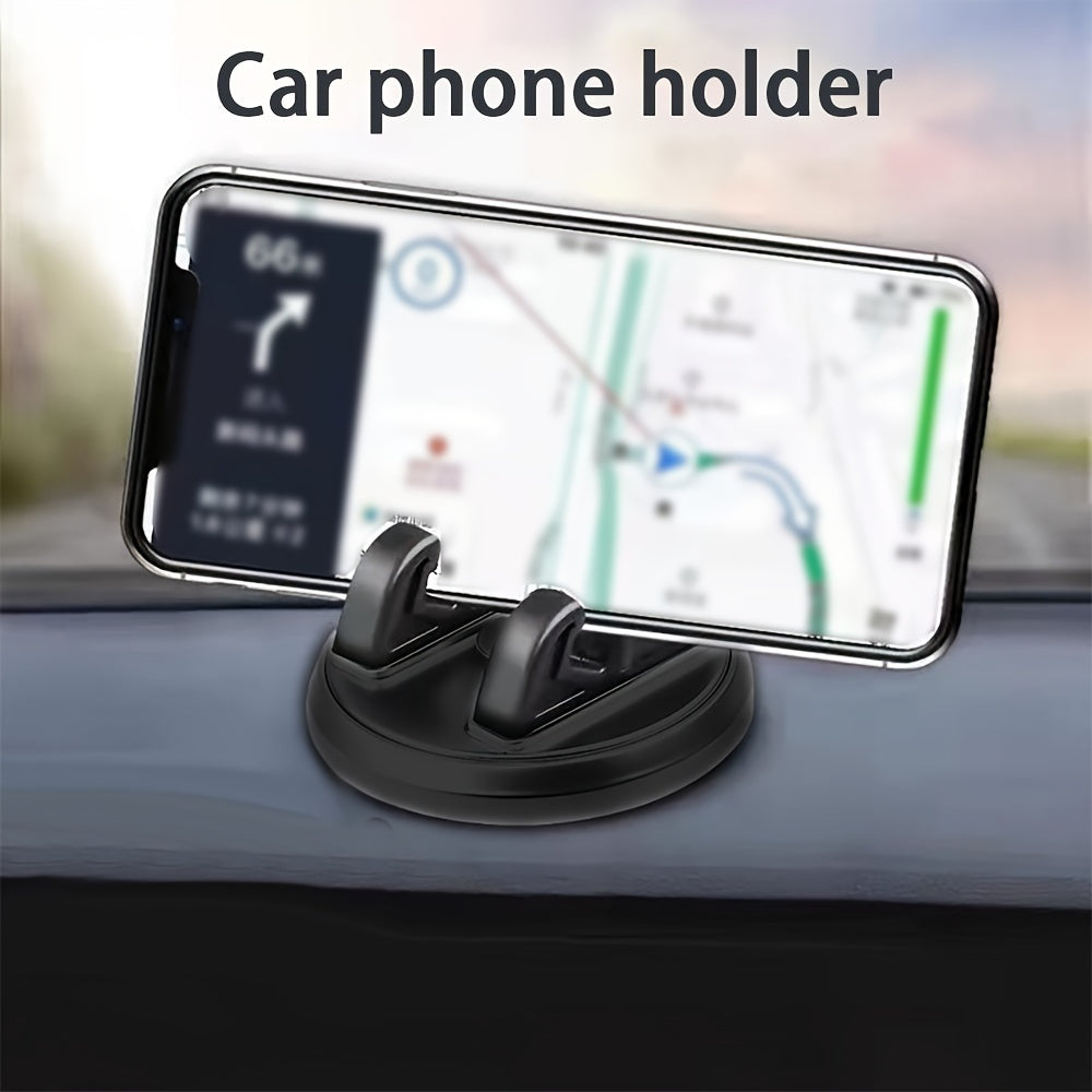 Car Phone Holder ABS Desktop 360 Rotation Anti Slip Car Navigation Mount