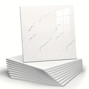 10 шт. больших самоклеящихся наклеек из искусственного мрамора для керамической плитки, водонепроницаемых, съемных, для ремонта кухни и ванной