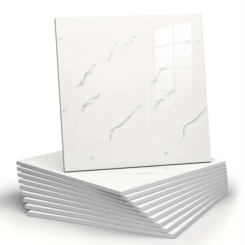 10 шт. больших самоклеящихся наклеек из искусственного мрамора для керамической плитки, водонепроницаемых, съемных, для ремонта кухни и ванной