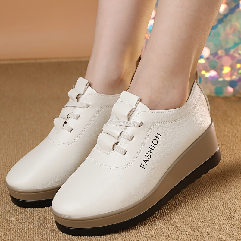 Women's Chunky Platform Shoes Synthetic Non-Slip Cushioned Comfort