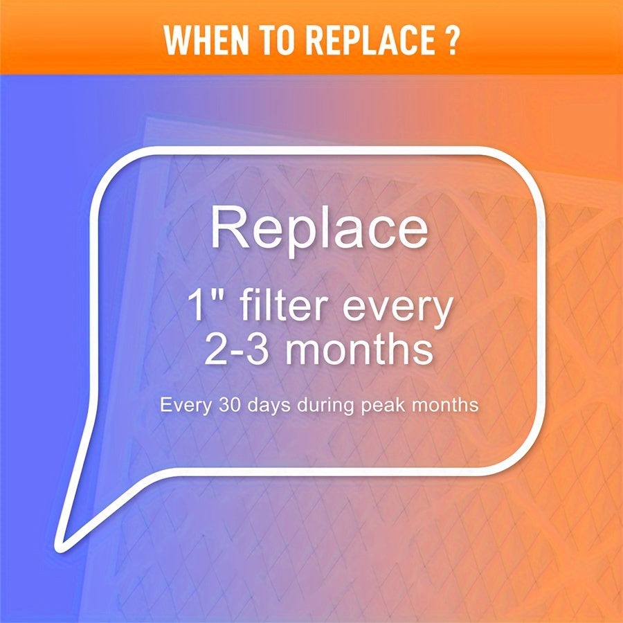 Six Pack 16x25x1 MERV 13 Pleated Air Filters for AC Furnace HVAC