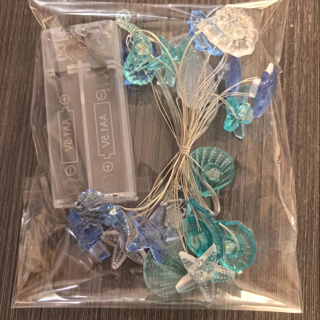 Sea Horse Starfish Shell Conch LED String Lights Battery Operated Decorative Lighting for Party Wedding Bedroom