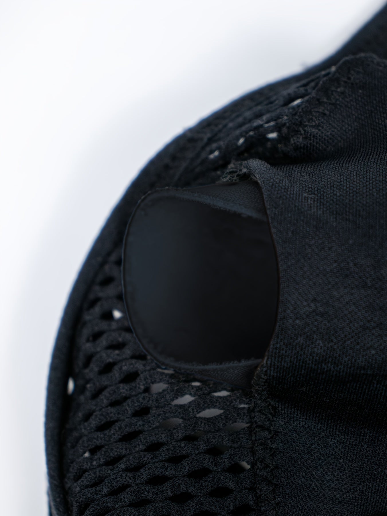 Women's Mesh Tank Top Bra with Removable Pads Solid Color Lingerie