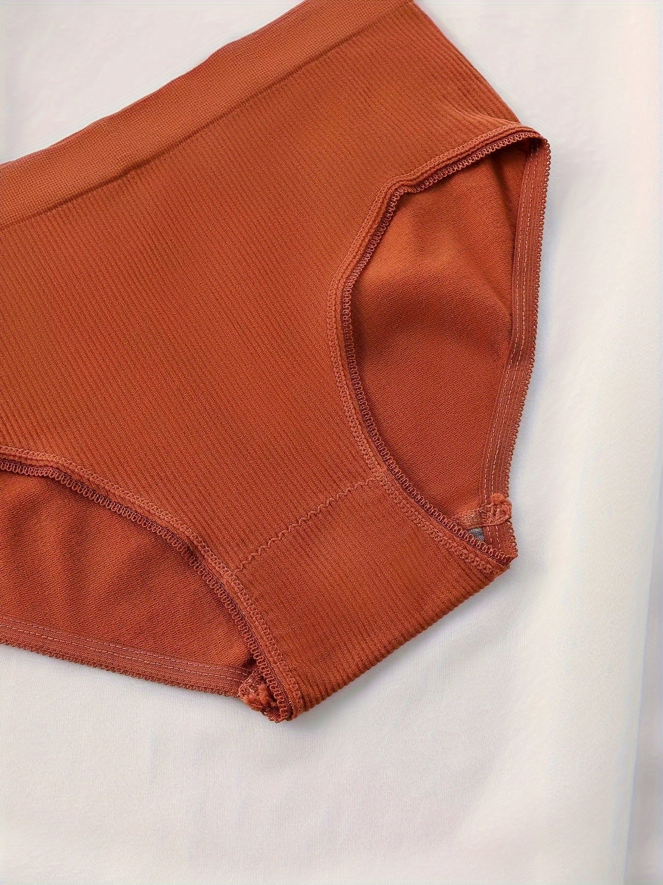 Women’s Ribbed Cotton Lingerie Set with Cami Bra and Panties