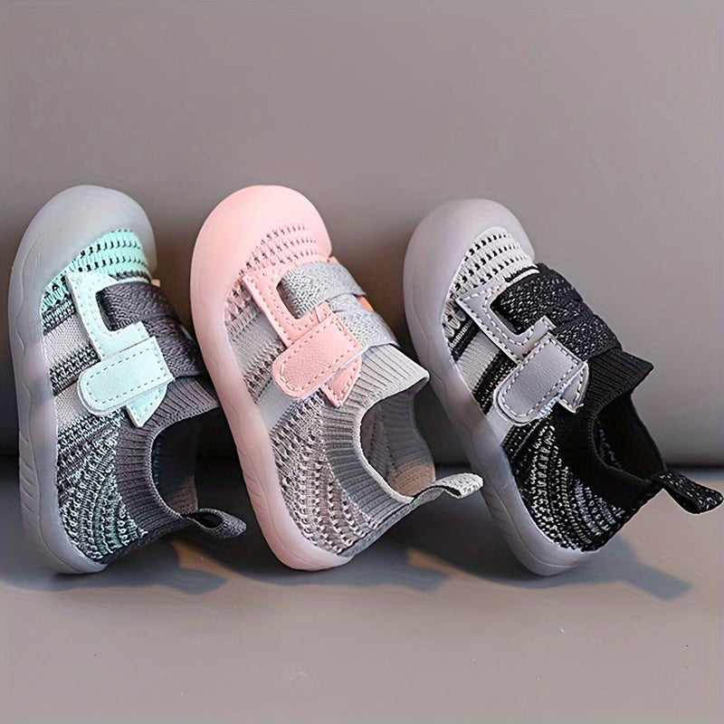 Toddler Breathable Non-Slip Sneakers with Dual Mesh for Spring Fall
